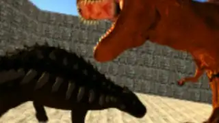 Dino Anky vs T-Rex Colloseum
