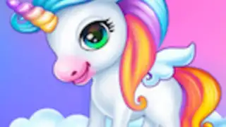 Newborn unicorn care game