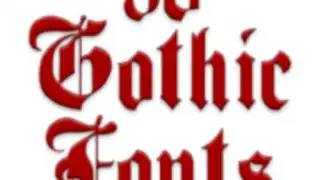 Gothic Fonts 50