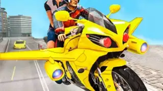 Flying Bike Taxi Rider