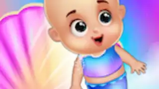 Newborn mermaid baby care game