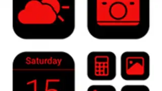 Wow Red Black Theme, Icon Pack