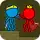 Red and Blue Stickman