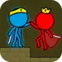 Red and Blue Stickman